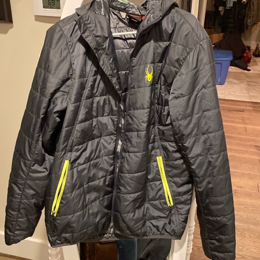 Spyder grey puffer jacket. Women size M.